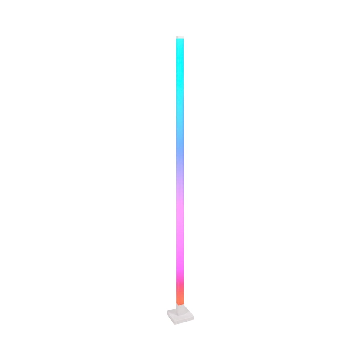Lampa de podea decorativa LED RGB 4.8W dimabila 240lm, mod muzica cu telecomanda, 1500x125x125mm IP20